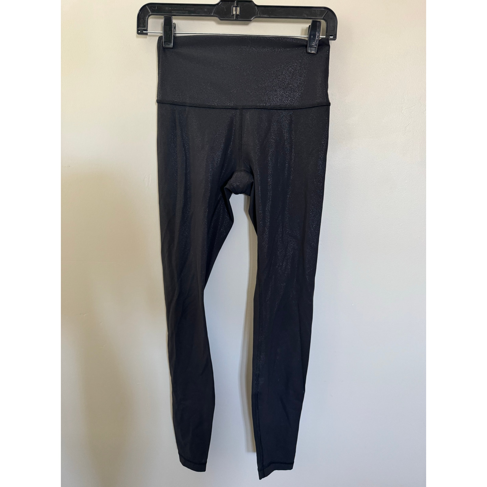 Lululemon Align High-Rise Leggings In Black Shine Radiate Foil Print Sz 4